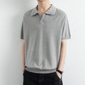 Polo homme finitions contrastées