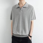 Polo homme finitions contrastées