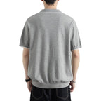 Polo homme finitions contrastées
