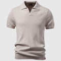 Polo homme maille côtelée