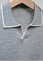 Polo homme maille fine
