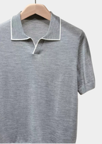 Polo homme maille fine