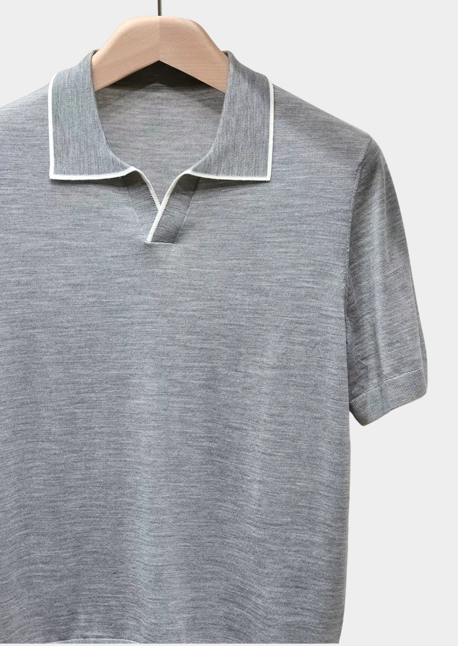 Polo homme maille fine