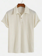 Polo homme maille torsadée