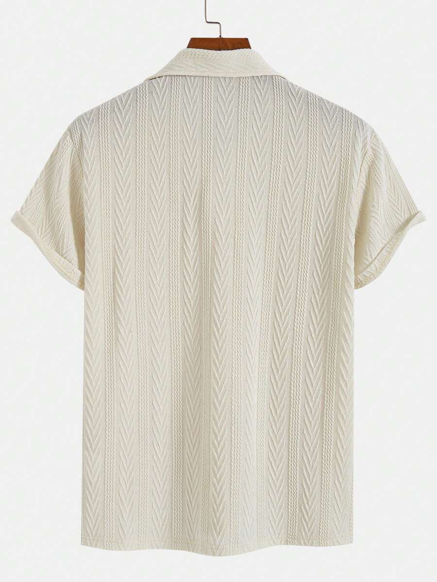 Polo homme maille torsadée