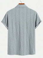 Polo homme maille torsadée