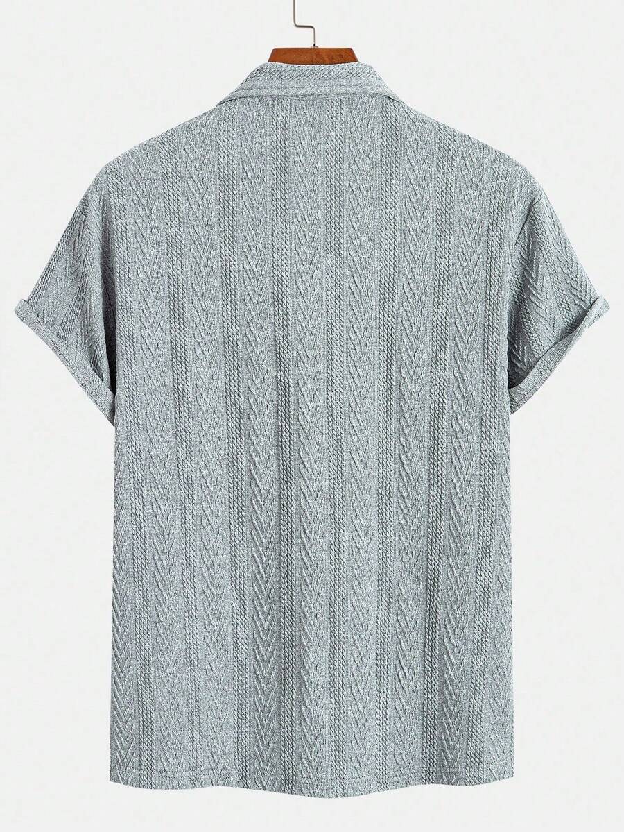 Polo homme maille torsadée