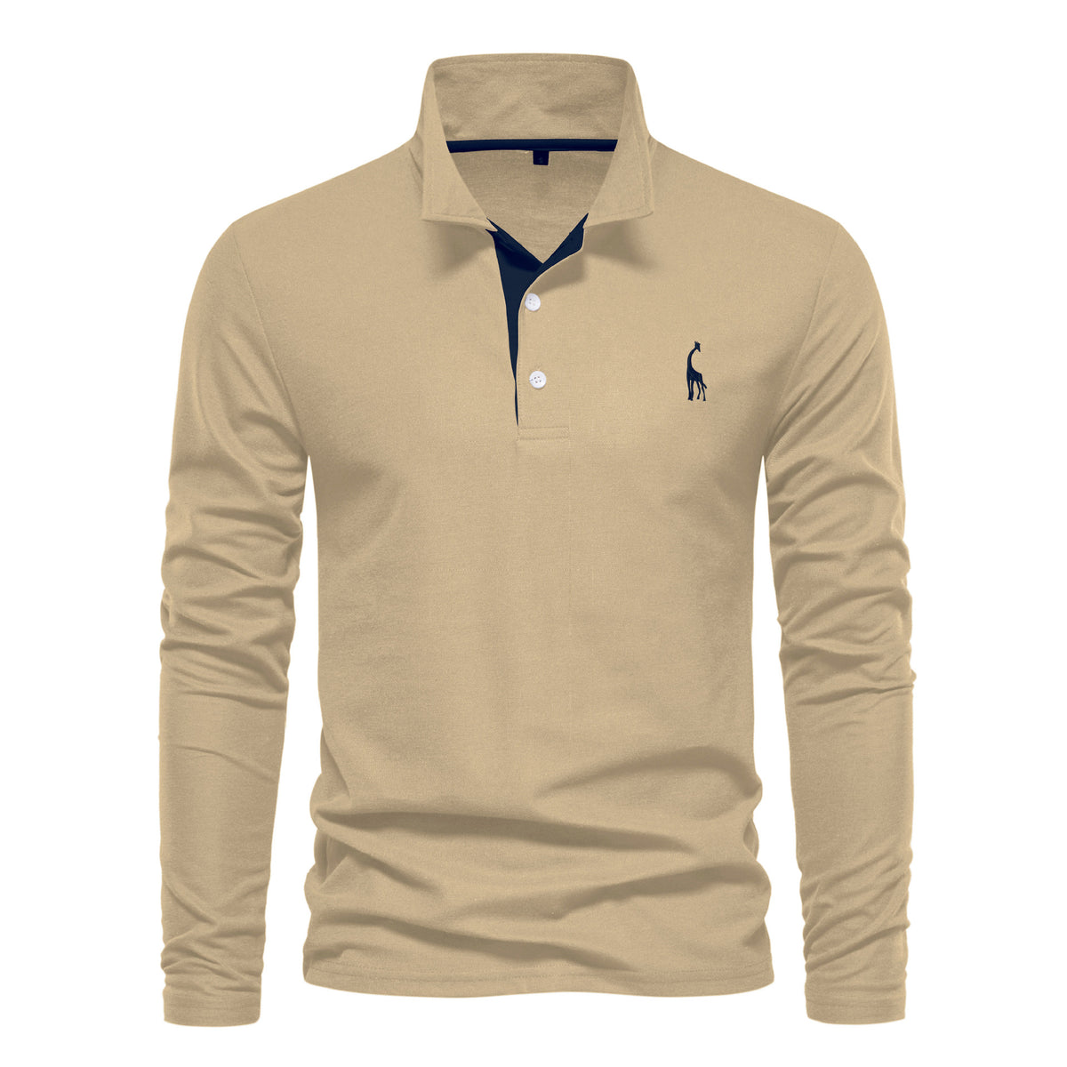 Polo homme manches longues brodé