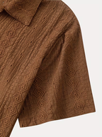 Polo homme motifs texturés