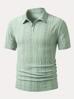 Polo homme motifs texturés