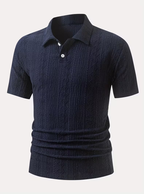 Polo homme motifs texturés