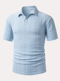 Polo homme motifs texturés