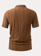 Polo homme motifs texturés
