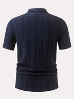 Polo homme motifs texturés