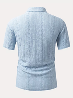 Polo homme motifs texturés