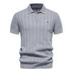 Polo homme rayé boutonné