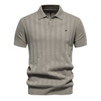 Polo homme rayé boutonné