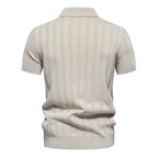 Polo homme rayé boutonné