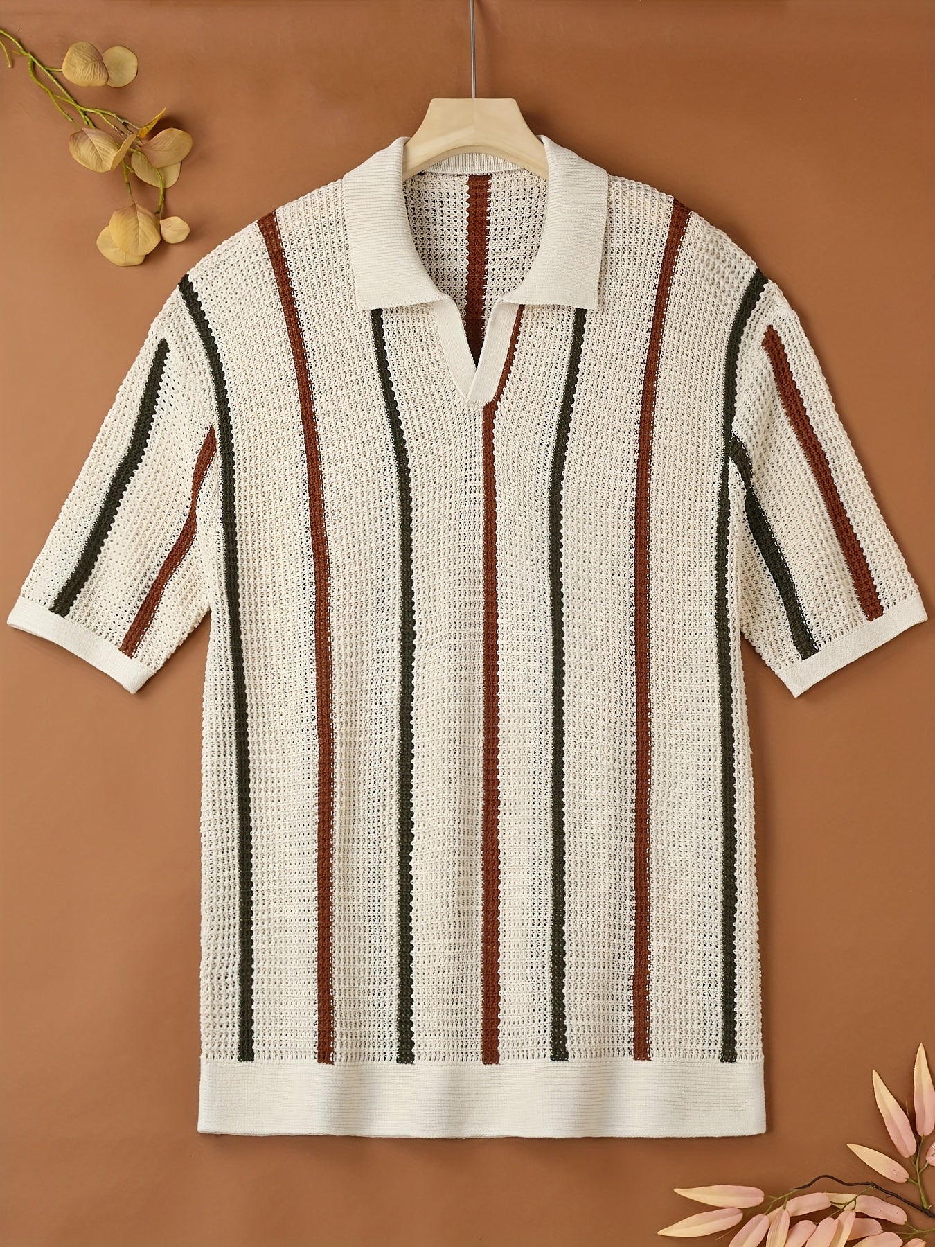 Polo homme rayures verticales