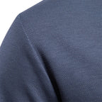 Polo homme uni à manches longues