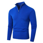 Pull à col montant zippé pour homme