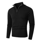 Pull à col montant zippé pour homme