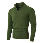 Pull à col montant zippé pour homme