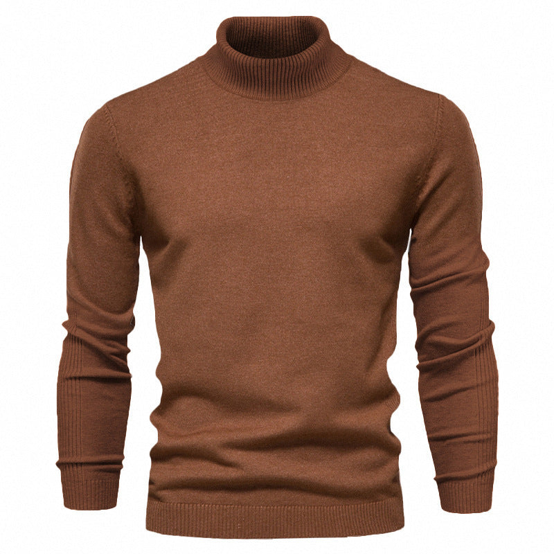 Pull à col roulé pour homme avec un col roulé