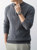 Pull col montant zippé pour homme