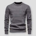 Pull col rond à motifs pour homme