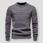 Pull col rond à motifs pour homme