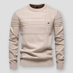 Pull col rond à motifs pour homme