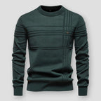 Pull col rond à motifs pour homme