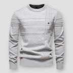 Pull col rond à motifs pour homme