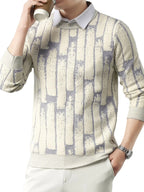 Pull Col Rond Homme Avec Motif