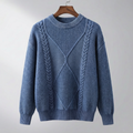 Pull col rond torsadé pour homme