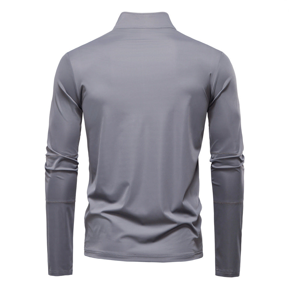 Pull Homme à Col Cheminée Zippé