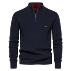 Pull homme à col montant