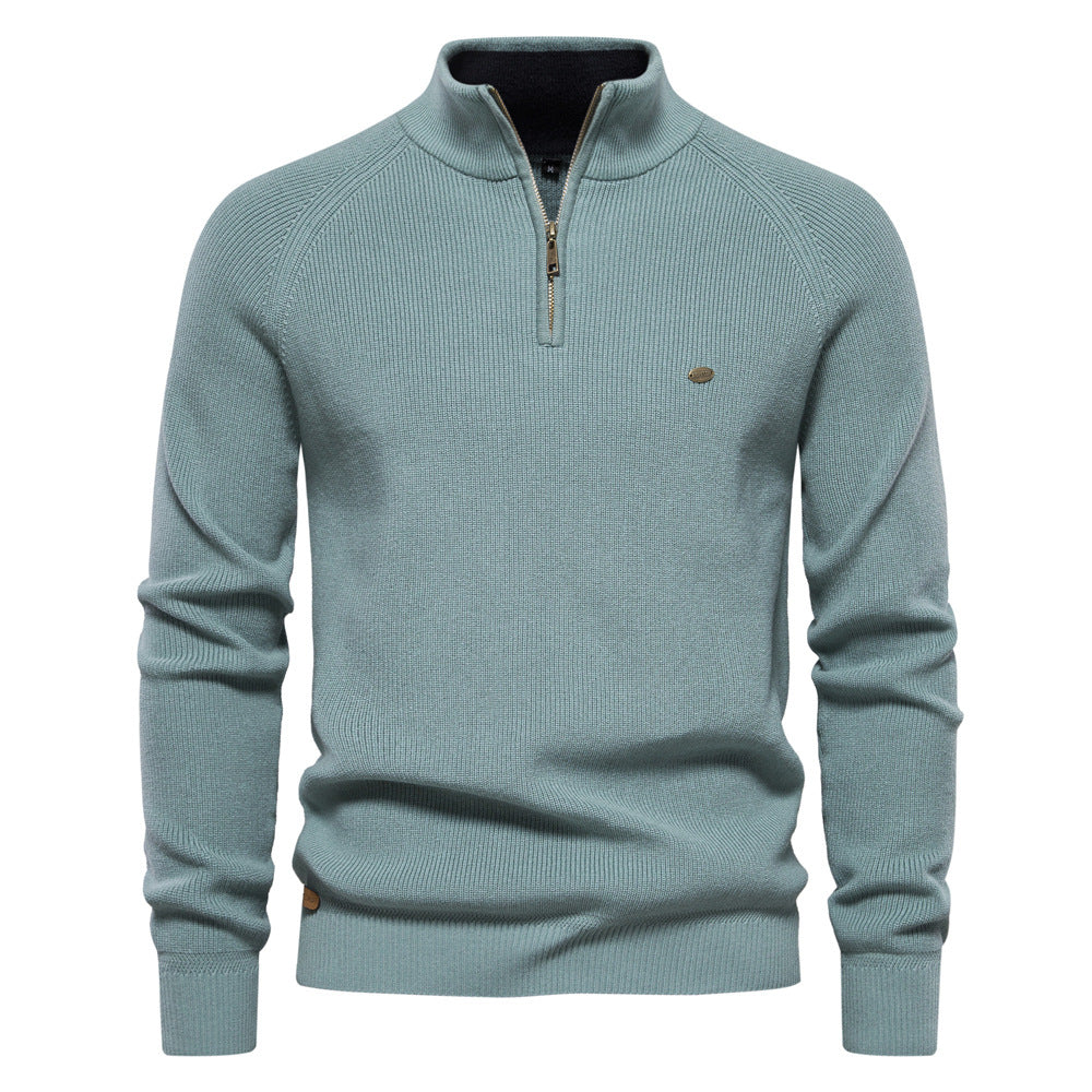 Pull homme à col montant