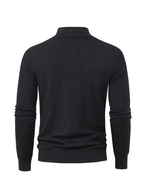 Pull homme à col montant zippé