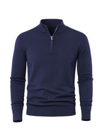 Pull homme à col montant zippé