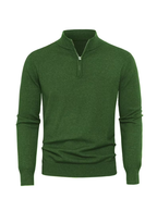 Pull homme à col montant zippé
