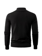 Pull homme à col montant zippé