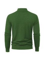 Pull homme à col montant zippé