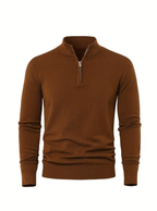 Pull homme à col montant zippé