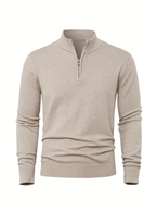 Pull homme à col montant zippé