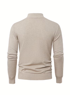 Pull homme à col montant zippé