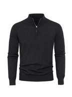 Pull homme à col montant zippé