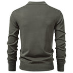 Pull Homme à Col Polo Zippé
