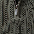 Pull Homme à Col Polo Zippé